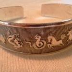 Chinese Zodiac Tibetan Totem Cuff Bangle Bracelet..